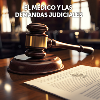 Portada del curso El Médico y las Demandas Judiciales de Ágora Médica